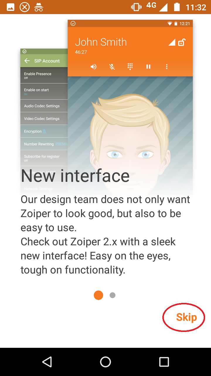 Configuración de servidor y proxy SIP en Zoiper